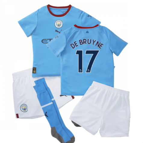 Maillot Man City Kevin De Bruyne 17 Mini Kit Domicile Junior 2022/2023