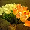 15Pcs Radiant Romantic Tulip Light LED Adjustable Tulip Night Light Warm Light L