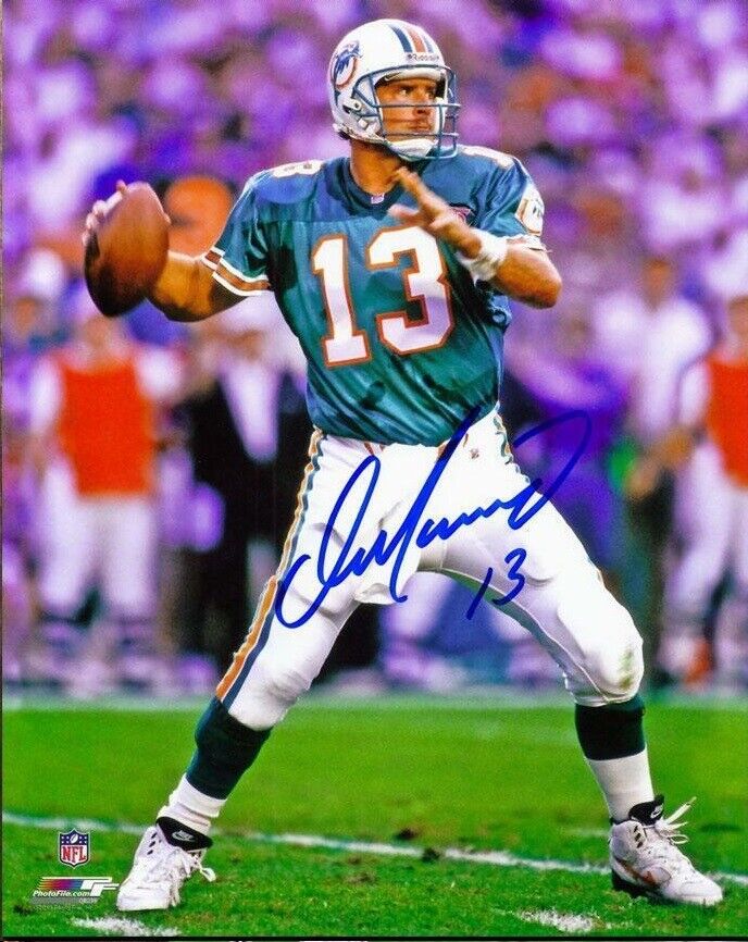 Dan Marino Autographed Signed 8x10 Photo Poster painting ( HOF Dolphins ) REPRINT