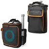 Speaker Bag for JBL Partybox Encore2 Essential Detachable Adjustable Strap Portable Travel Rugged Speaker Cover for Microphones Charger Cable and Accessories
