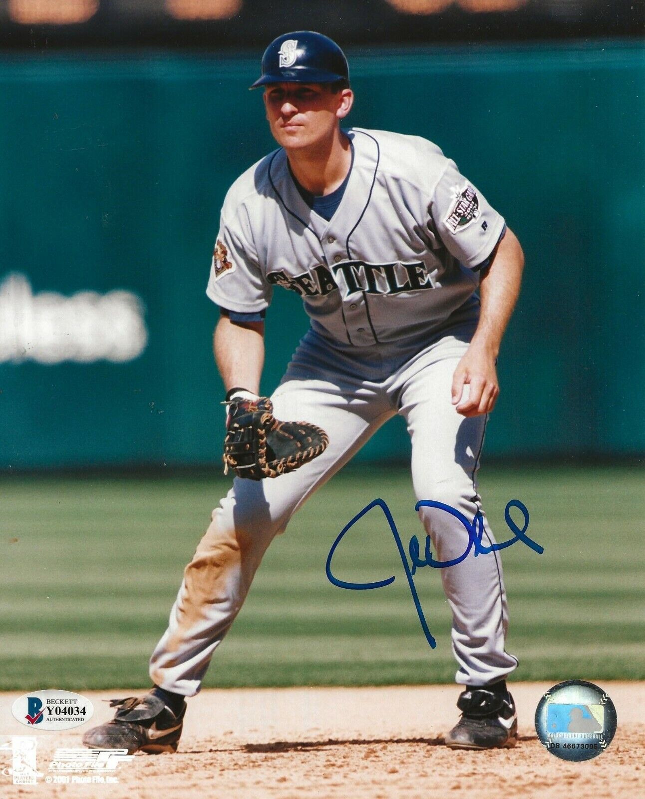 John Olerud signed Seattle Mariners 8x10 Photo Poster painting autographed 2 BAS Beckett
