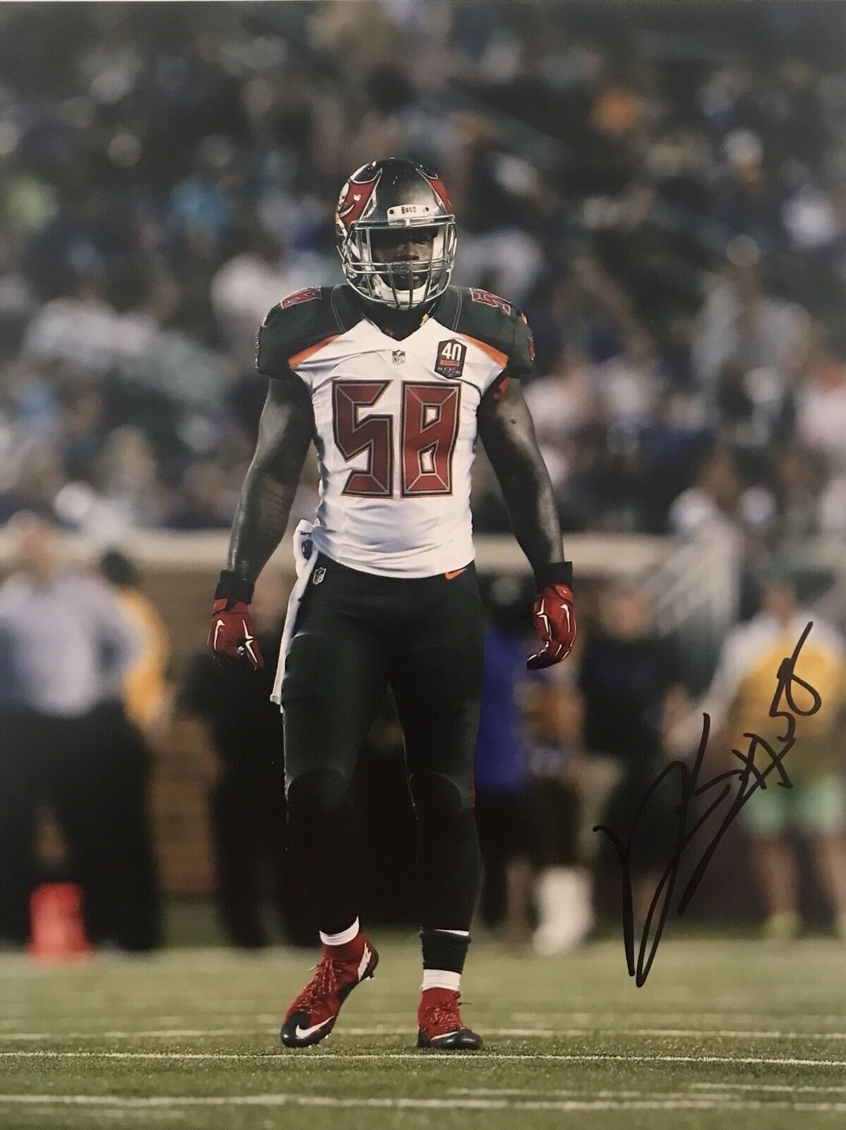 Kwon Alexander Signed Autographed Tampa Bay Buccaners 8x10 Photo Poster painting LSU Tigers Coa