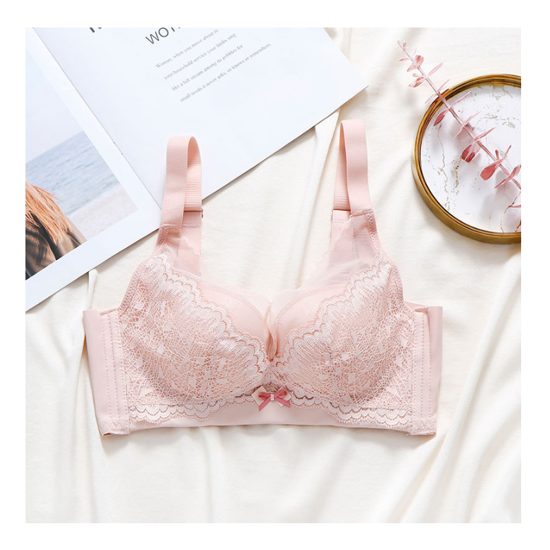 Soutien-gorge en soie sans monture, ajustement en dentelle fine- SOIE PLUS
