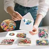 6Pcs Diamond Painting Flowers and Birds Greeting Card with Envelopes for Beginner Adult Holiday Gifts