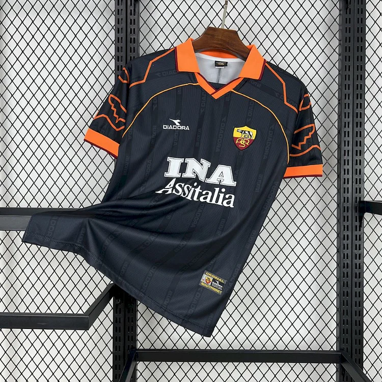 99-00 Retro Roma Away Football Jersey