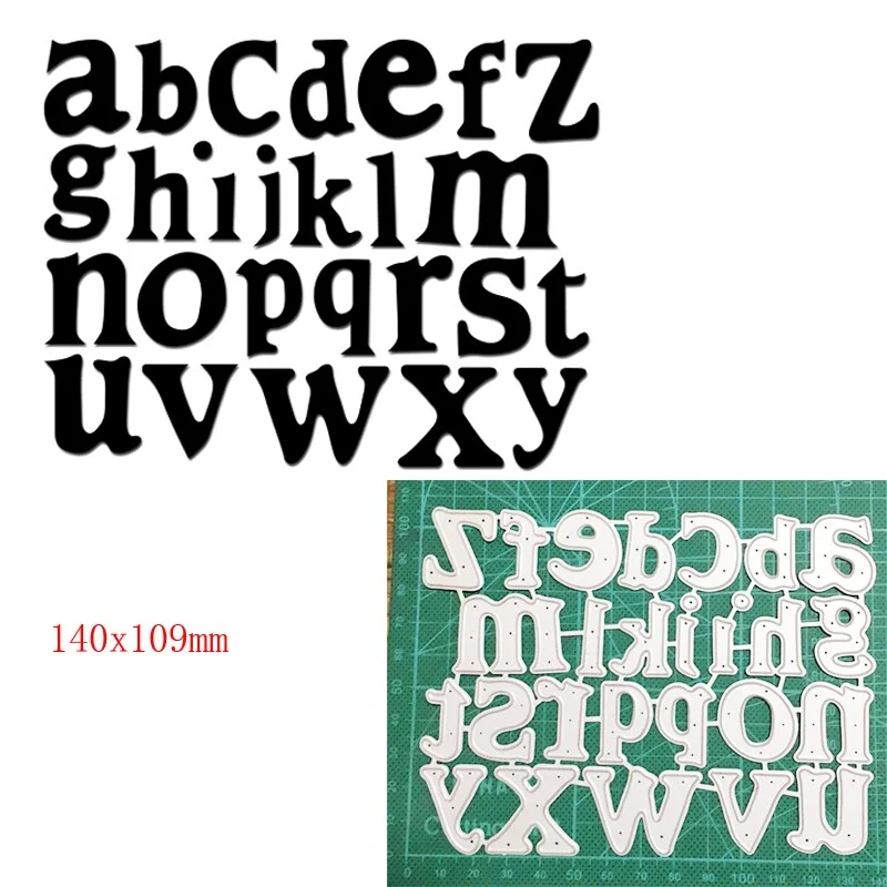 Craft Metal Cutting Dies Cut Die Mold Alphabets Letter Number Decoration Scrapbooking Dies Knife Mould Blade Punch Stencils Dies