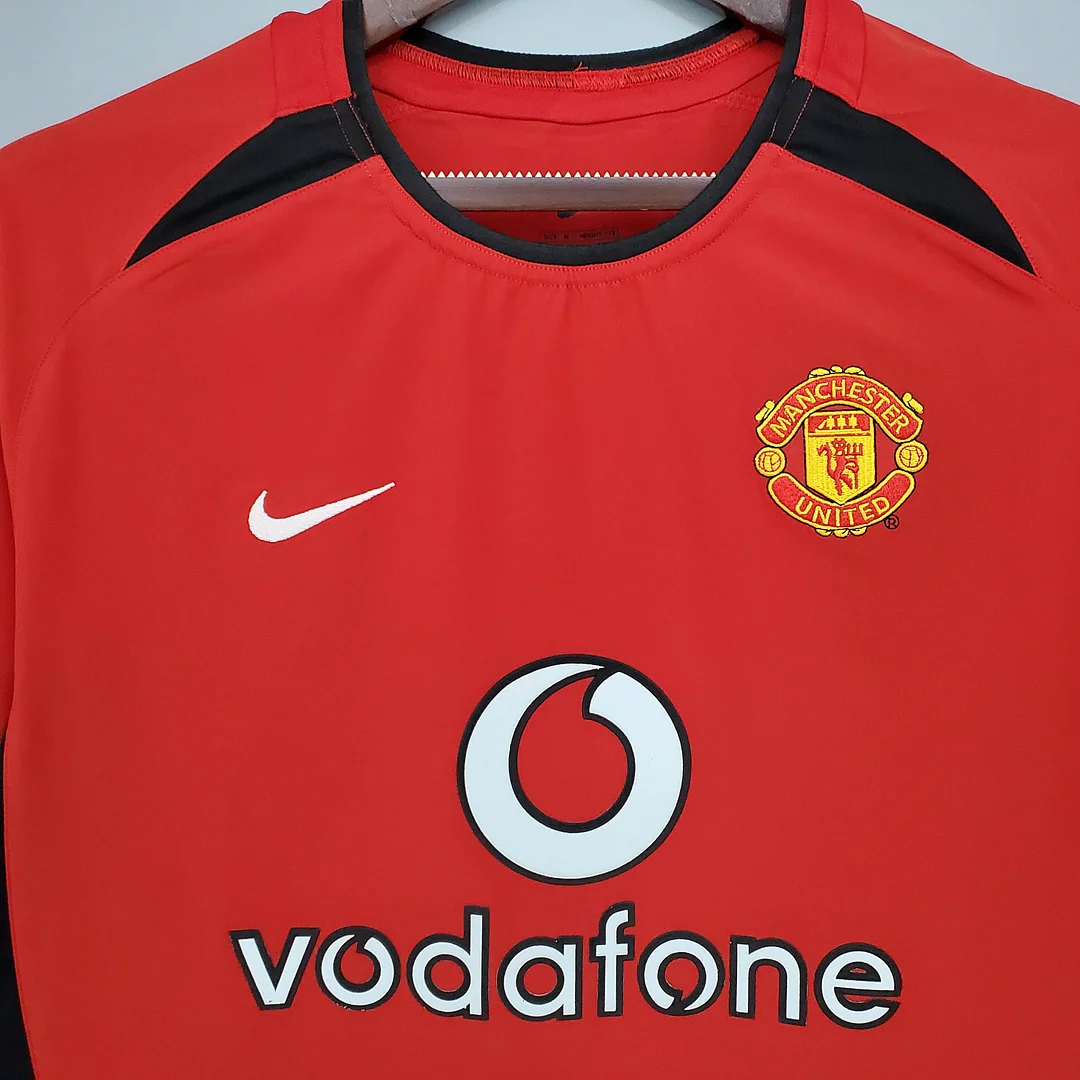 2002/2004 Retro Manchester United Home Football Shirt 1:1 Thai Quality