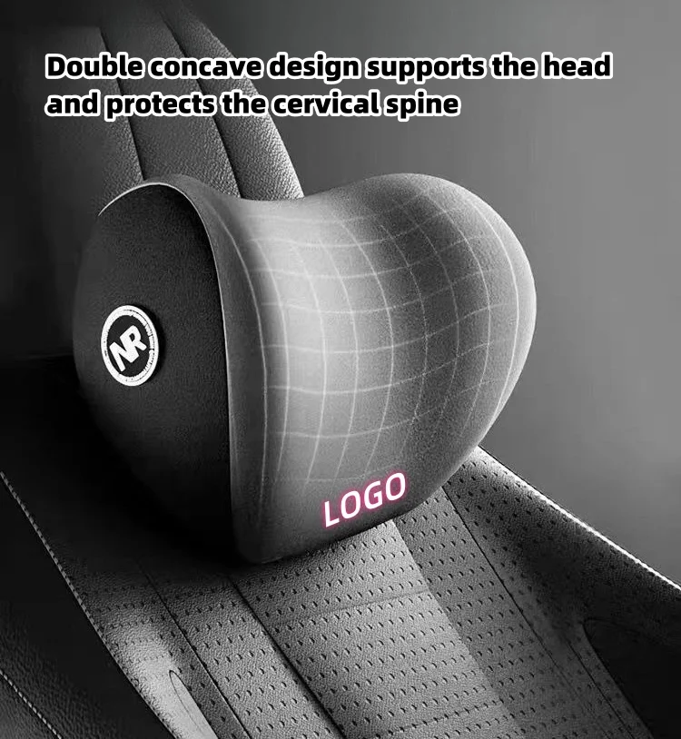 Car four-season universal memory foam headrest and lumbar support（2PCS）