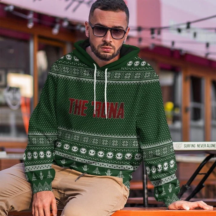 Unisex Green Ugly Christmas Sweaters 3D Print Hoodies