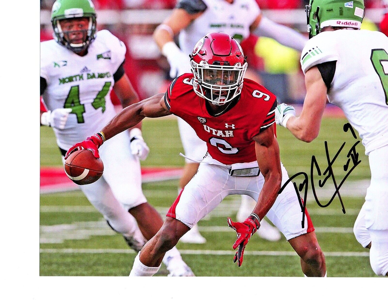 Darren Carrington Utah Utes signed autographed 8x10 football Photo Poster painting COA Oregon f