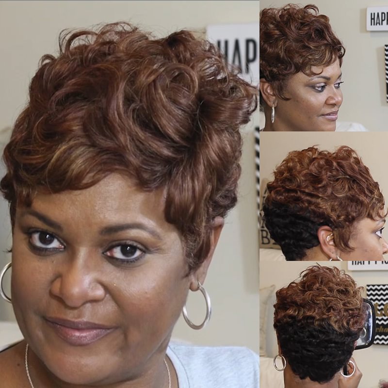 Zaesvini Hair®| Pixie Cut Curly Hair Short Hair Zaesvini