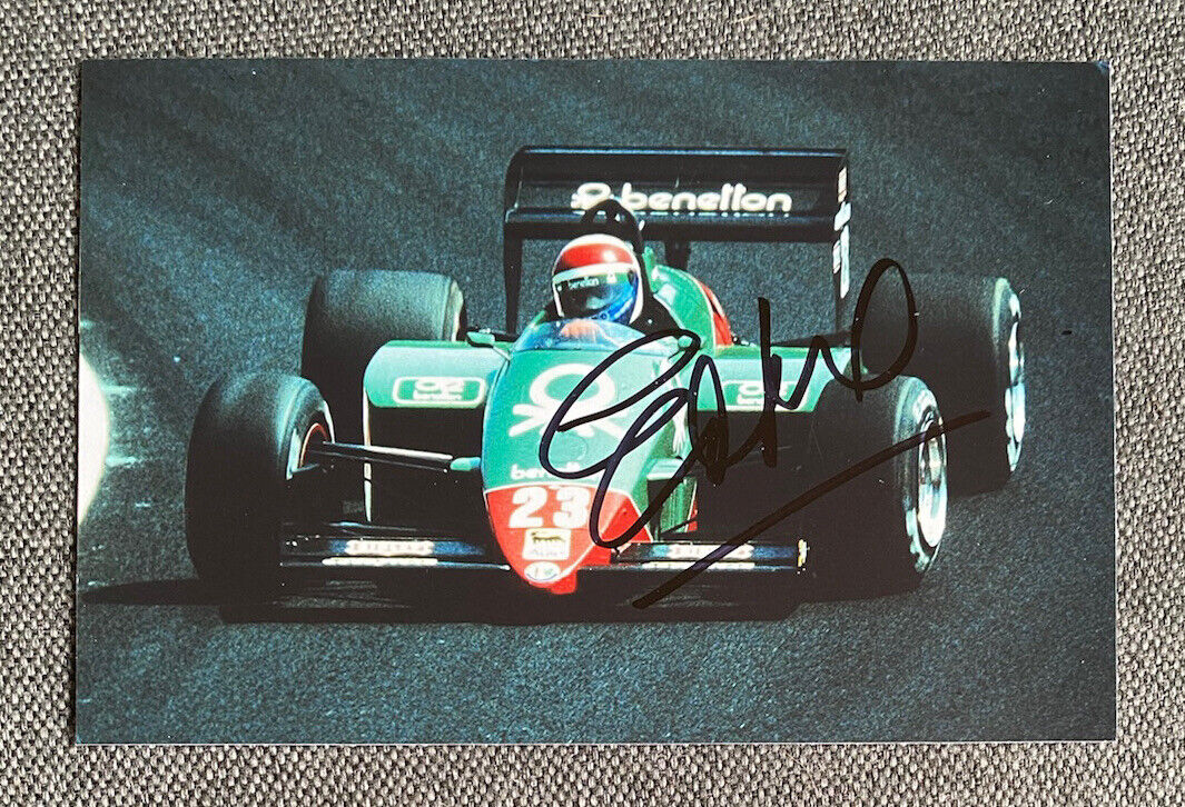 Eddie Cheever Autograph On Photo Poster painting 3 7/8x5 7/8in Autographed Signed