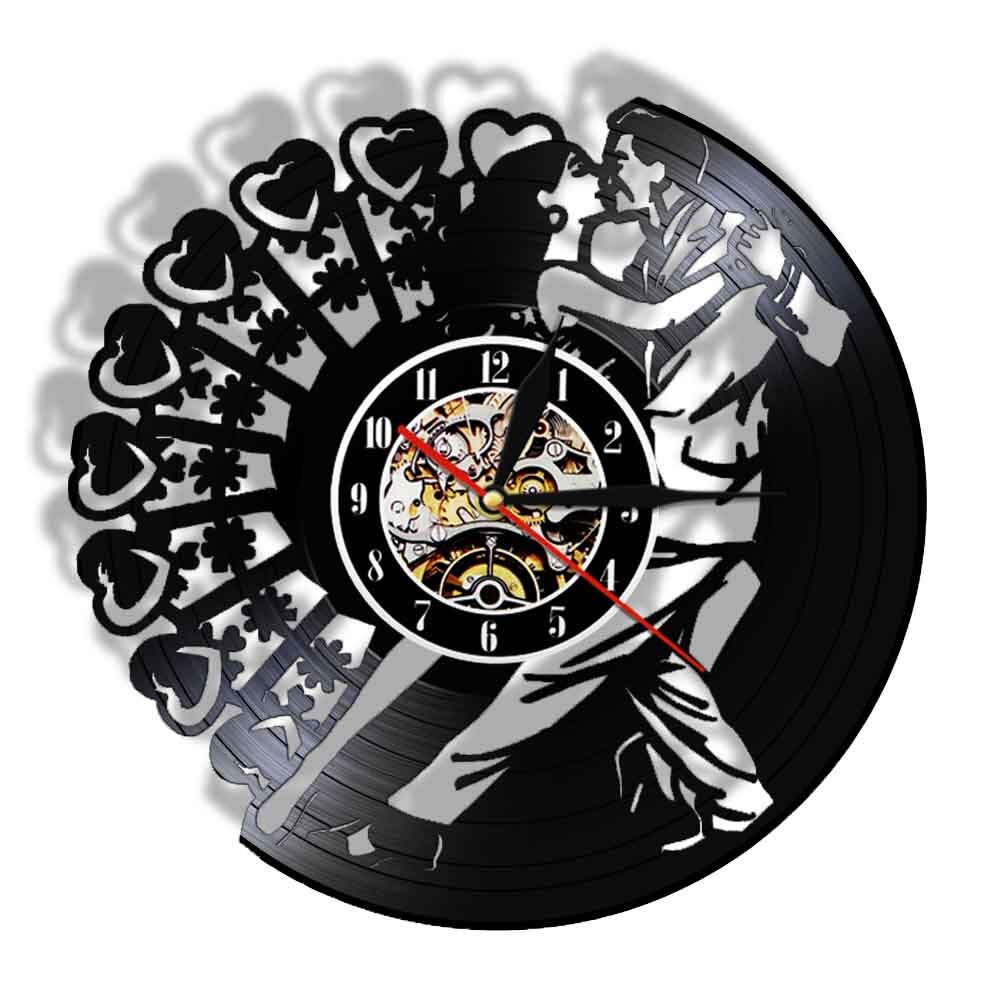 

Couple Dancing Waltz Music - Vinyl Record Wall Clock - Without LED, 501 Original
