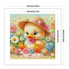 Yellow Duck-14CT Stamped Cross Stitch Egyptian Cotton 60*60cm/23.62*23.62in(Big Size)