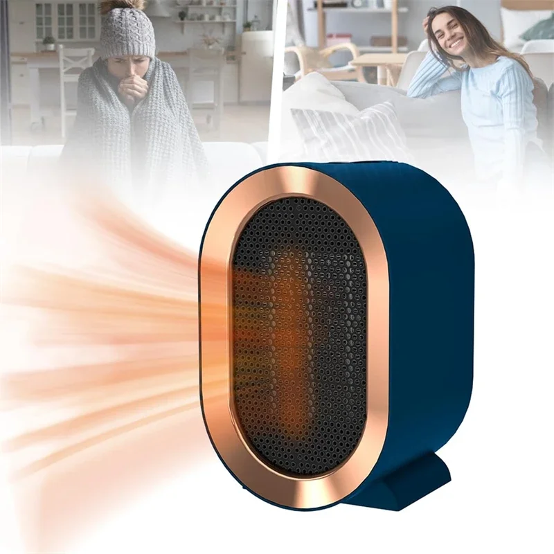 Mini portabil &icirc;ncălzitor electric de masă, ventilatoare de &icirc;ncălzire cu consum redus, &icirc;ncălzitor de birou pentru m&acirc;ini și picioare la domiciliu, iarna