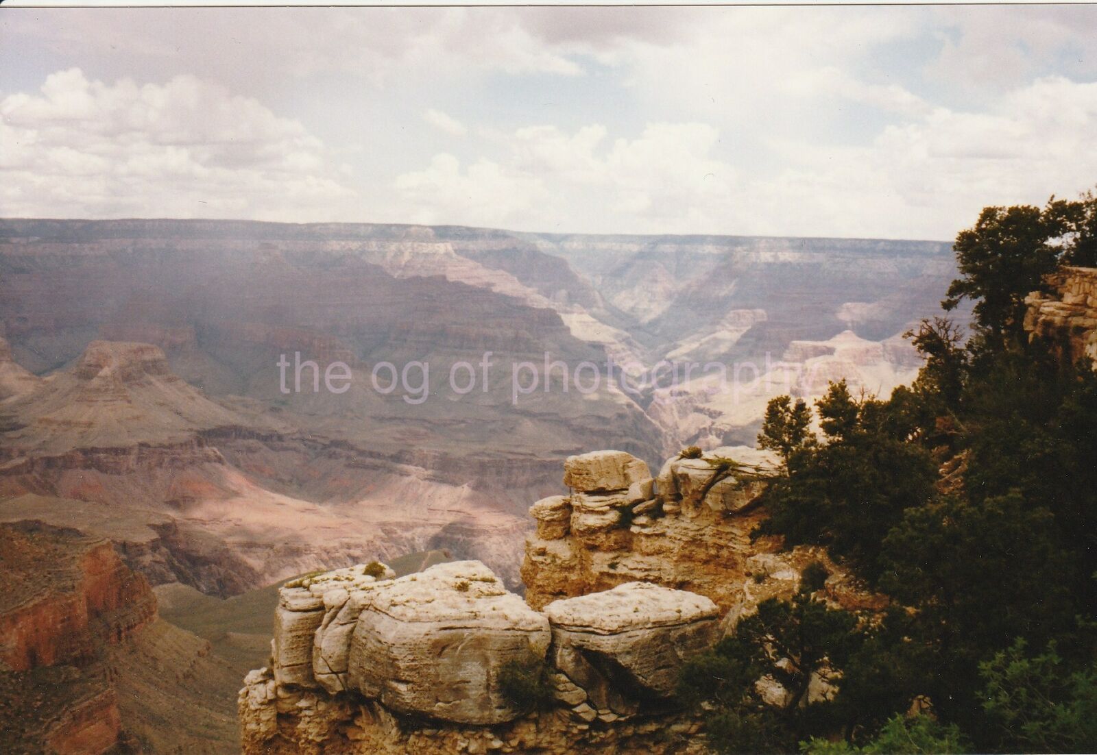 Grand Canyon FOUND Photo Poster painting ColorOriginal Snapshot VINTAGE 93 6 T