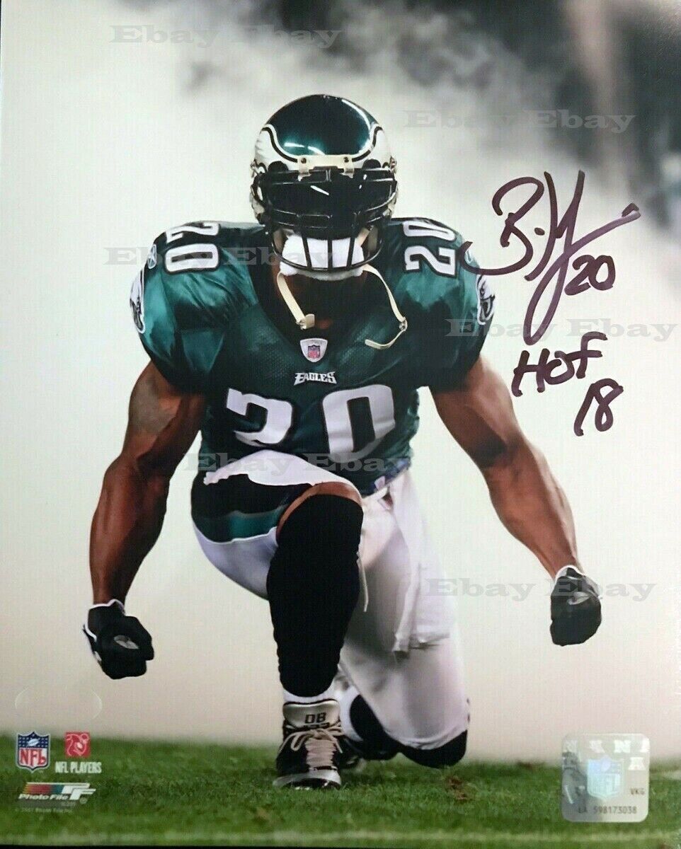 BRIAN DAWKINS PHILADELPHIA EAGLES 8x10 autographed Photo Poster painting Reprint