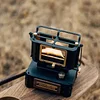 Double-Head Fire-Watching Lantern Stove Outdoor Camping Kerosene Stove Retro Heating Stove Camping Tea Cooking Stove