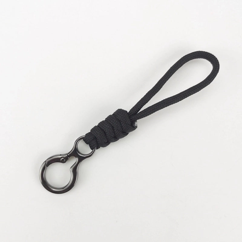 Key Chain 8-character Buckle Hand-woven Umbrella Rope Wrist Lanyard Racket Buckle Anti-loss Rope Car Household Tools Anti-loss