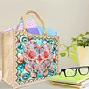 Diamond Painting Mandala Linen Tote Bag Replaceable Canvas for Women