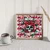 Skull Flowers-11CT Stamped Cross Stitch 50*45cm/19.69*17.72in