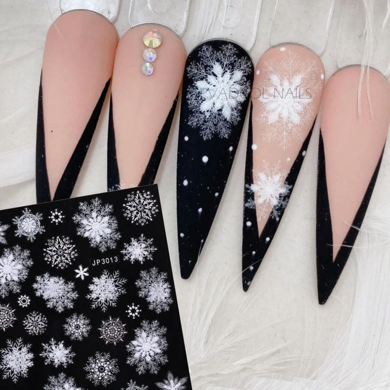 3D Sweater Nail Sticker Acrylic Engraved Winter Nails Desgin Tip Wraps Decals Slider Decoration-Nail Inspo