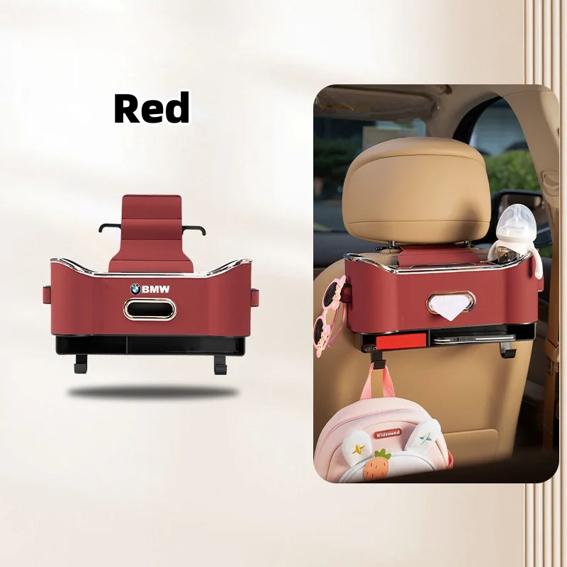 Car seat back multifunctional storage box