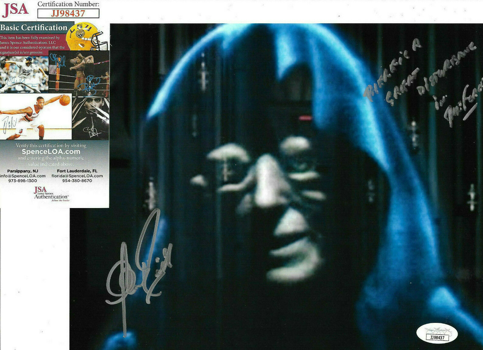 Clive Revill Signed 8x10 Photo Poster painting Auto, Star Wars, Emperor, Inscription, JSA COA