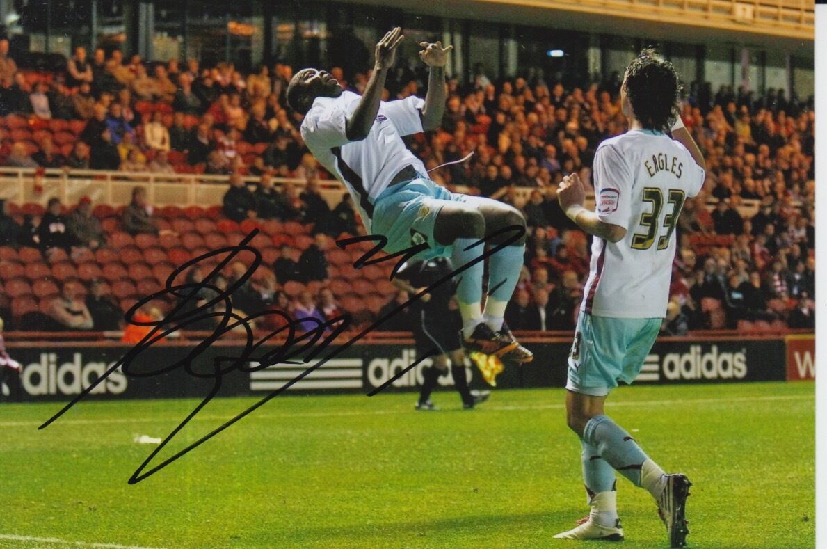 BURNLEY HAND SIGNED ANDRE BIKEY 6X4 Photo Poster painting 1.