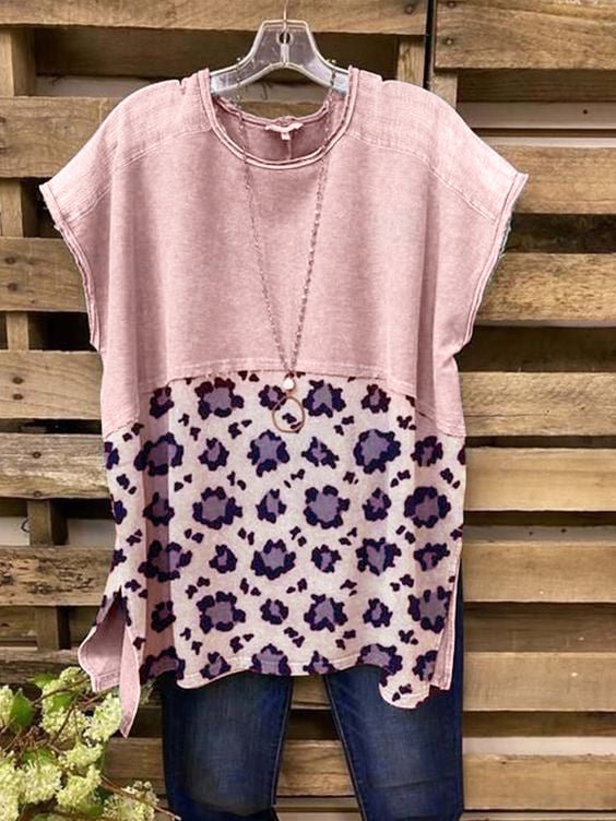Vintage Cotton-Blend Leopard Shirts