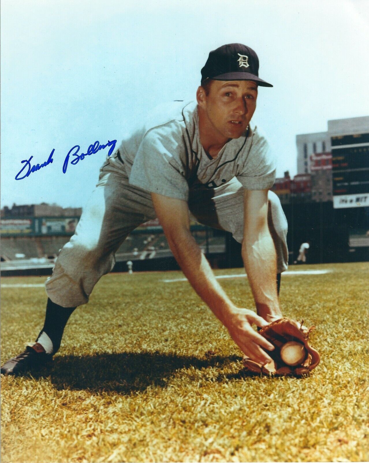 AUTOGRAPHED FRANK BOLLING 8X10 Detroit Tigers Photo Poster painting W/COA