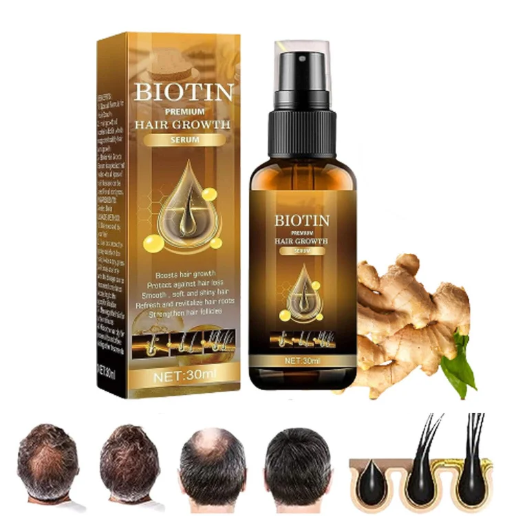 (LAST DAY SALE-80% OFF) Moonbiffy - Biotin Premium Hair Growth Serum