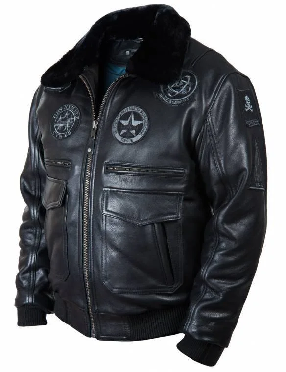 e???Christmas Sale 50% OFFe??? - TOP GUN JOLLY ROGERS FLIGHT LEATHER JACKET BROWN[SOLD OUT]