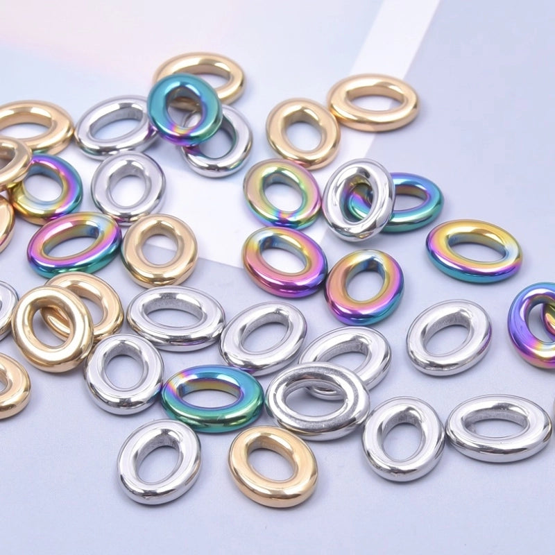 1 Piece 304 Stainless Steel Solid Color Pendant