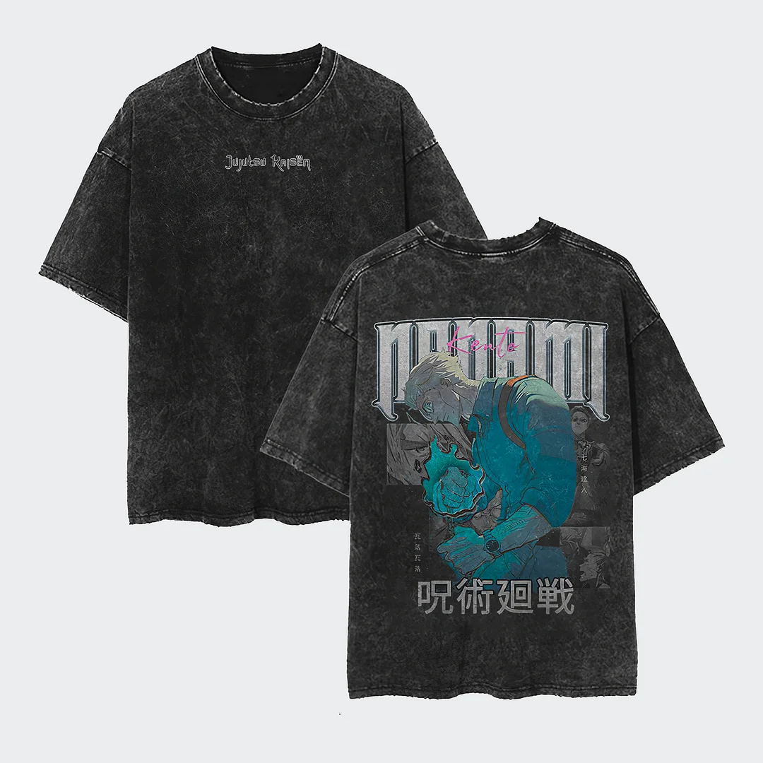 Jujutsu Kaisen Printed Unisex Washed T-Shirt