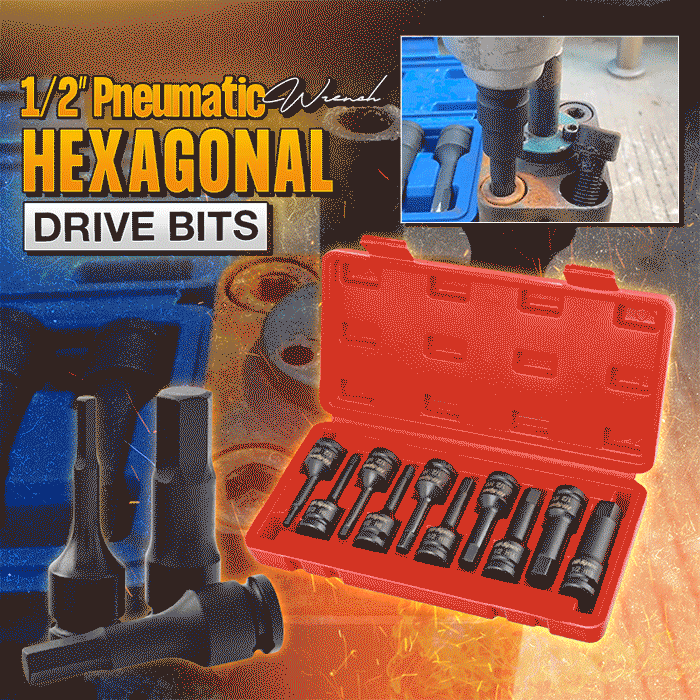 1/2” Pneumatic Wrench Hexagonal Drive Bits