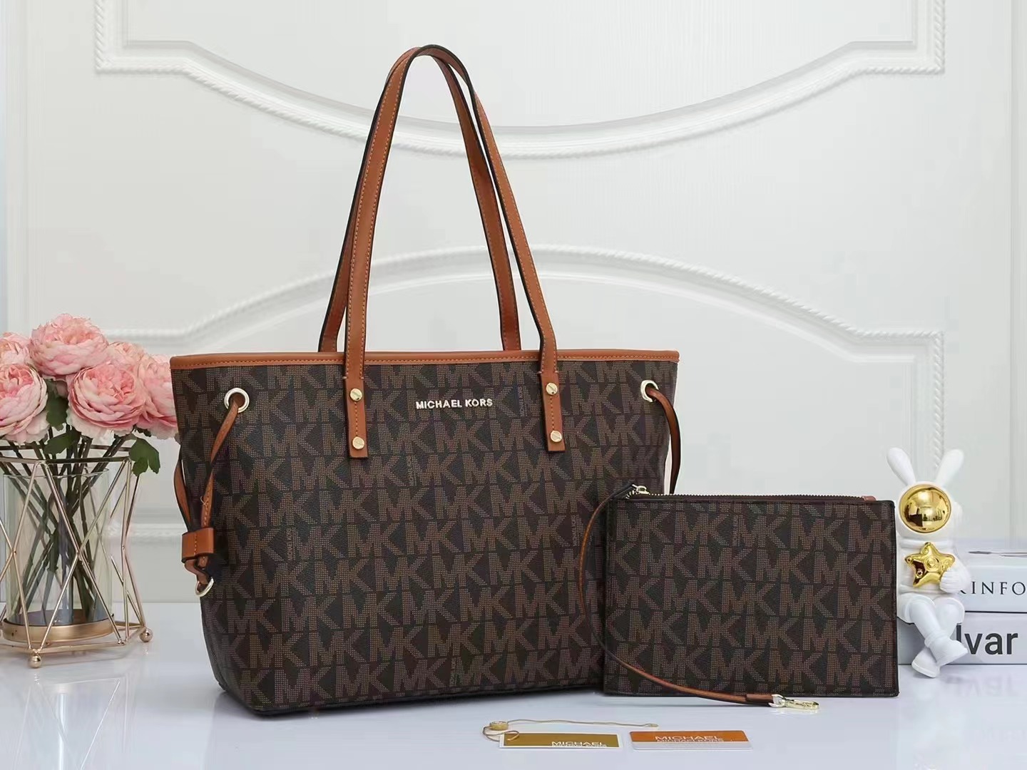 【🔥🔥🔥Factory direct sales】2023 latest MICHAEL KORS MK Jet Set Large Capacity Drawstring Commuter Shoulder Bag for Women - Middle East Sale💥💥💥