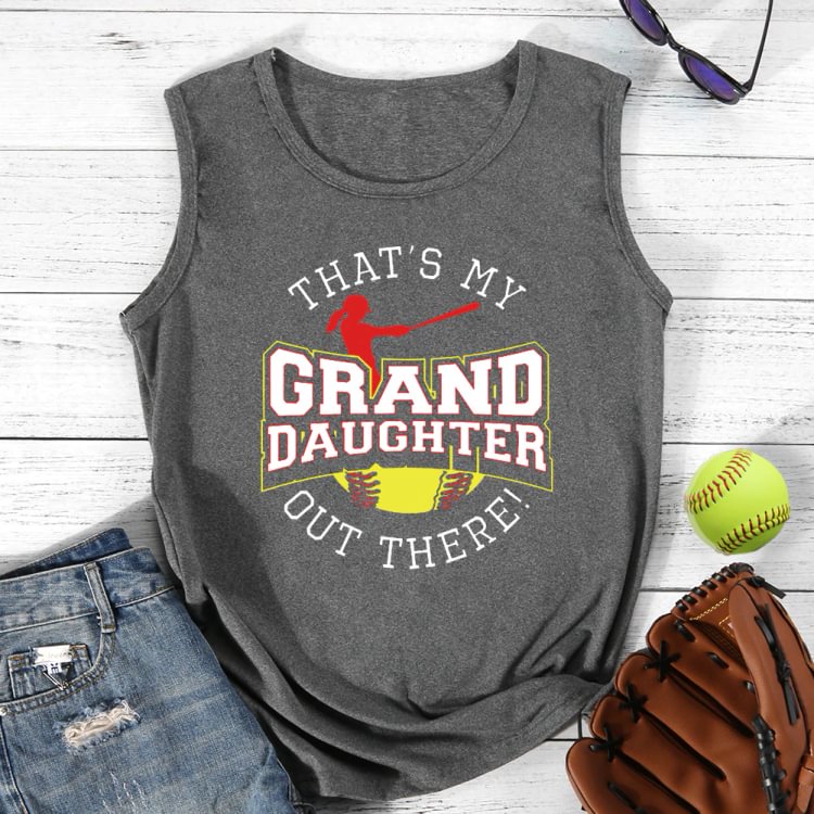 AL™ That's My Granddaughter Out There Softball Tanks & Camis-013372