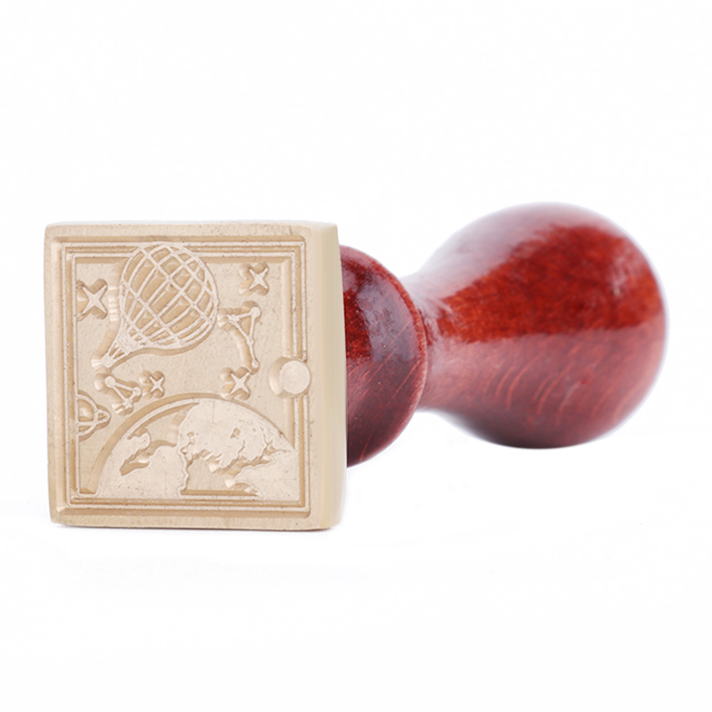 

25MM Hot Air Balloon Vintage Square Wax Seal, 501 Original
