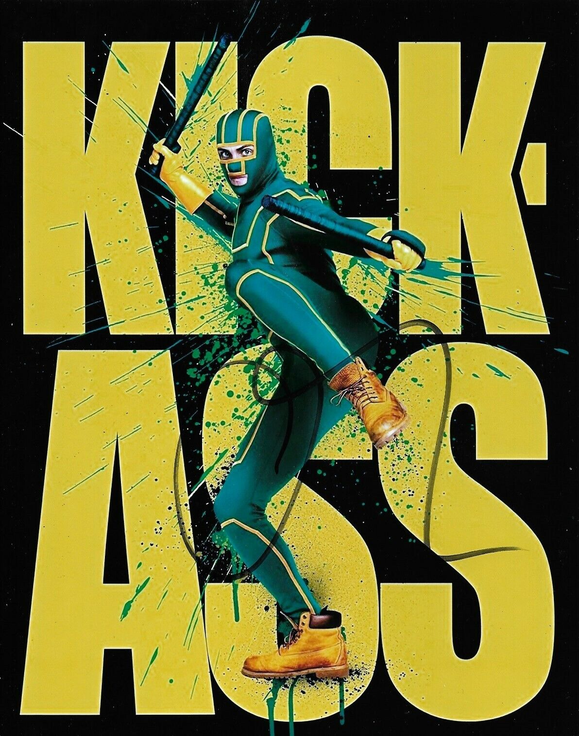 Aaron Taylor-Johnson Signed Kick Ass 10x8 Photo Poster painting AFTAL