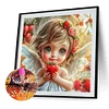 Diamond Painting-DIY Full Round Drill Girl（40x40cm）