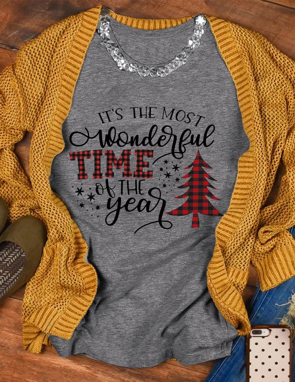 It's the Most Wonderful Time of the Year Christmas Tree T-Shirt