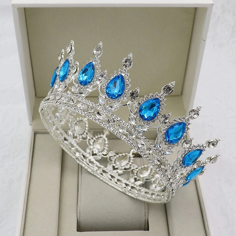 Women’s Elegant Crown Alloy Inlay Zircon Crown