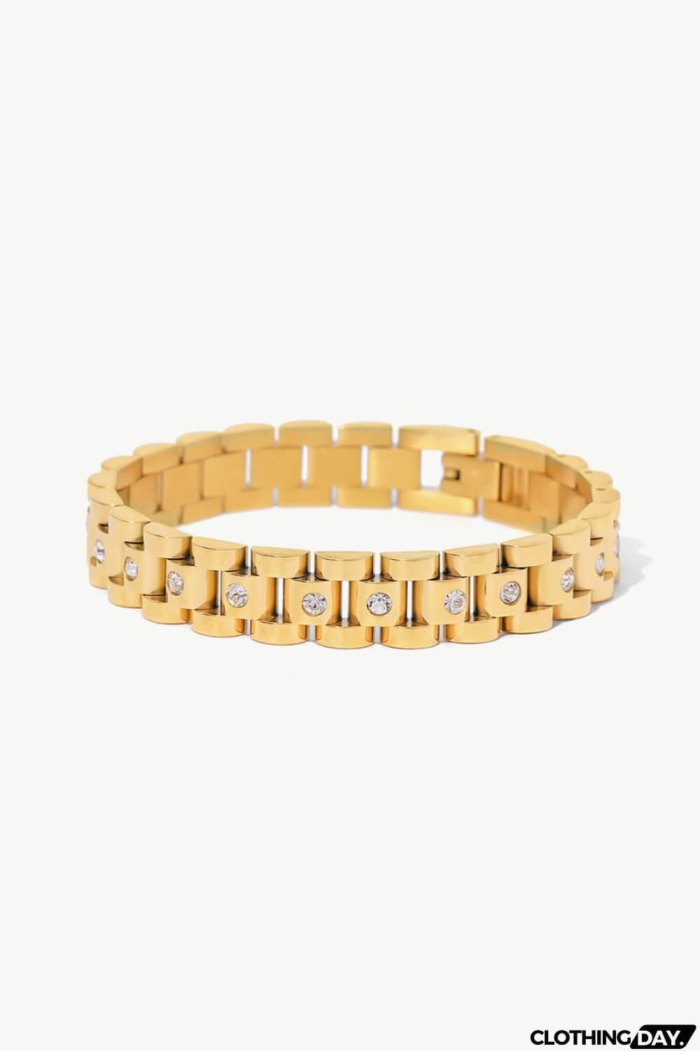 18K Gold-Plated Watch Band Bracelet