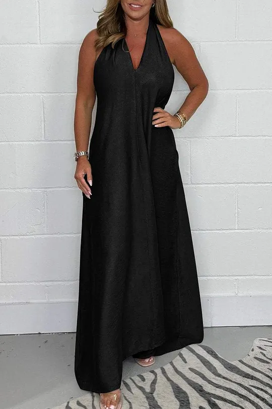 mature ladies maxi dresses Cotton Linen Sun Dresses for Older Women Casual Loose Comfy V Neck Short Sleeve Linen Maxi Dress Summer Lightweight Gauze Flowy Maxi Dresses Tea Length Tshirt Dress Beach Vacation Outfits 2025 at