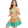 Swimwear Women Sexy Swim Dress Polka Dot Cute Layered Flounce Panel One Pieces Swimming Suits Padded Plus Size Bathing Suit