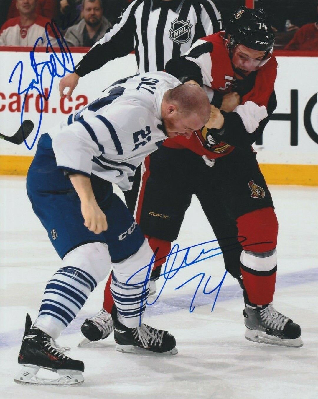 MARK BOROWIECKI & ZACH SILL autographed SIGNED 8X10 fight