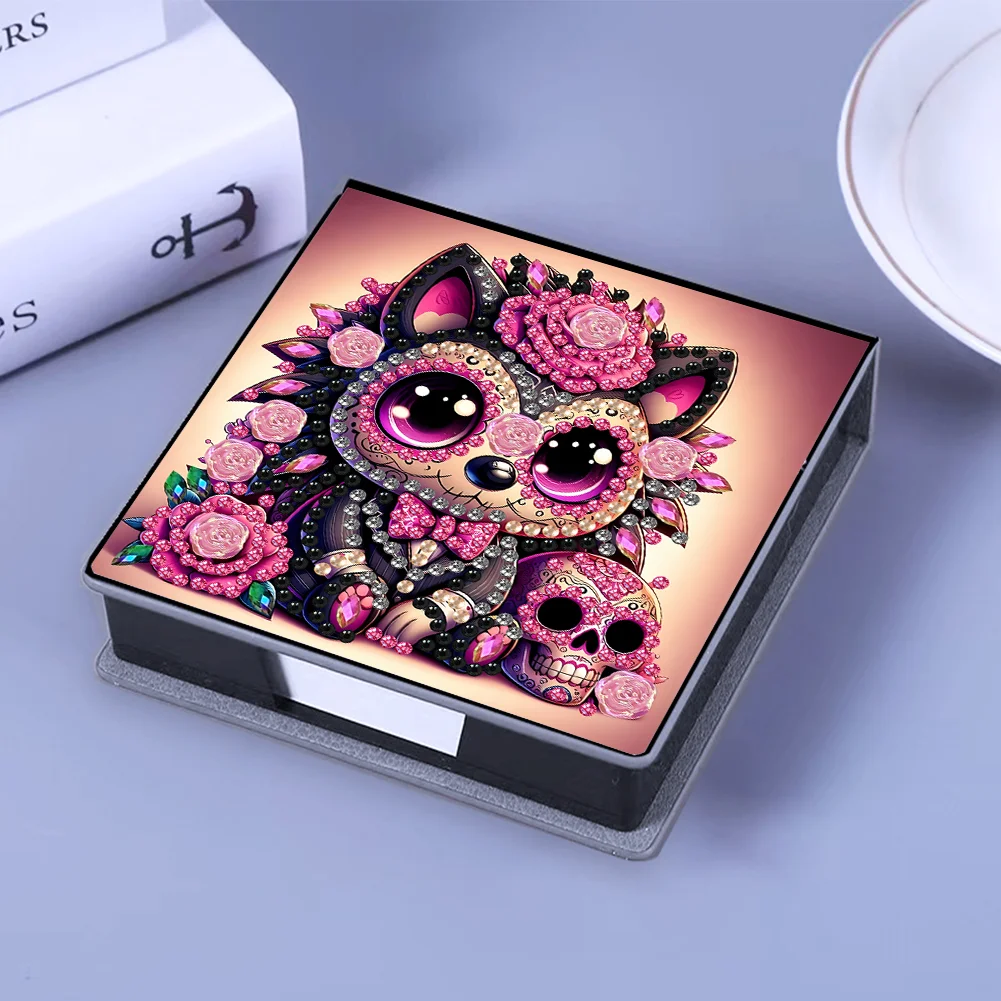 PU 5D Diamond Painting Kit Note Box DIY Diamond Art Notepad Box (V)