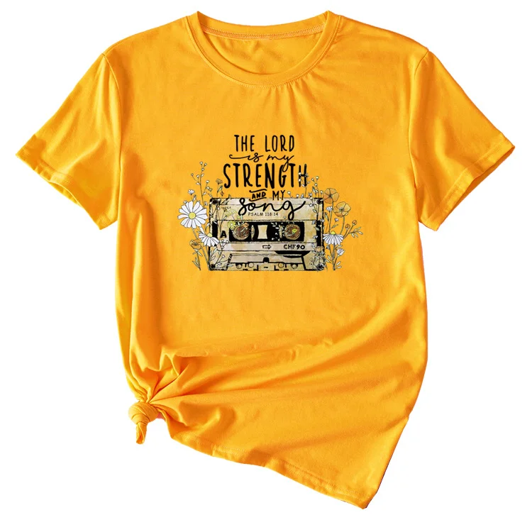 The Lord Funny Graphic Print Casual Crew Neck Short Sleeve
