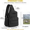 Taktisch Brusttasche Military Schultertasche Tactical Chest Sling Pack MOLLE Armee Crossbody Bag Milit&auml;risch Umh&auml;ngetasche Mini Single Strap Rucksack f&uuml;r Reisen Wandern Camping